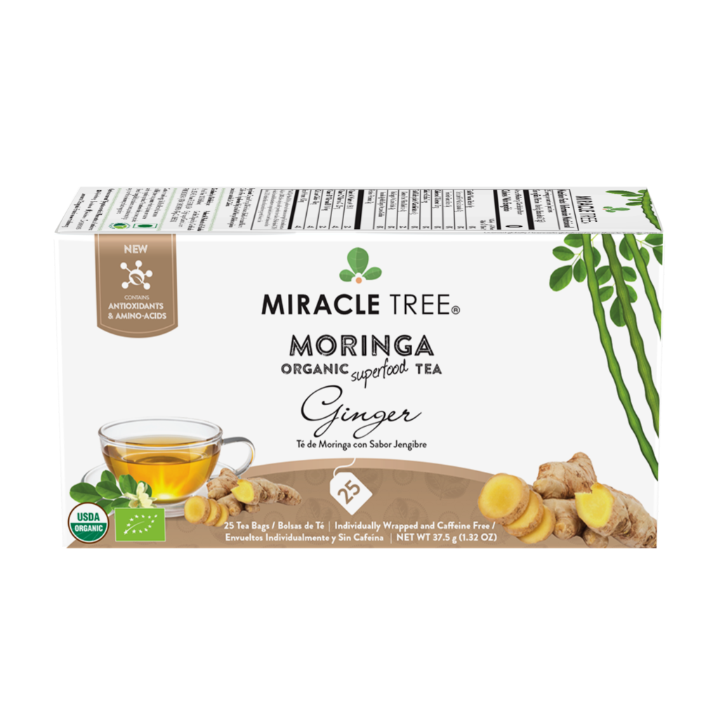 Organic Moringa Tea with Ginger β Superfood Herbal Tea