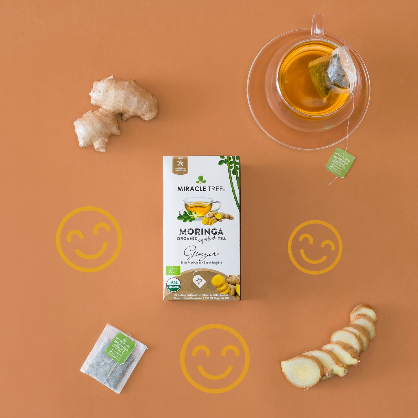Organic Moringa Tea with Ginger β Superfood Herbal Tea