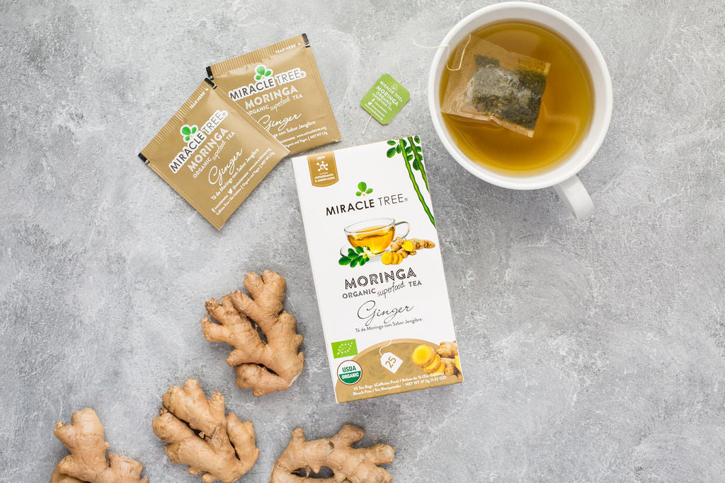 Organic Moringa Tea with Ginger β Superfood Herbal Tea