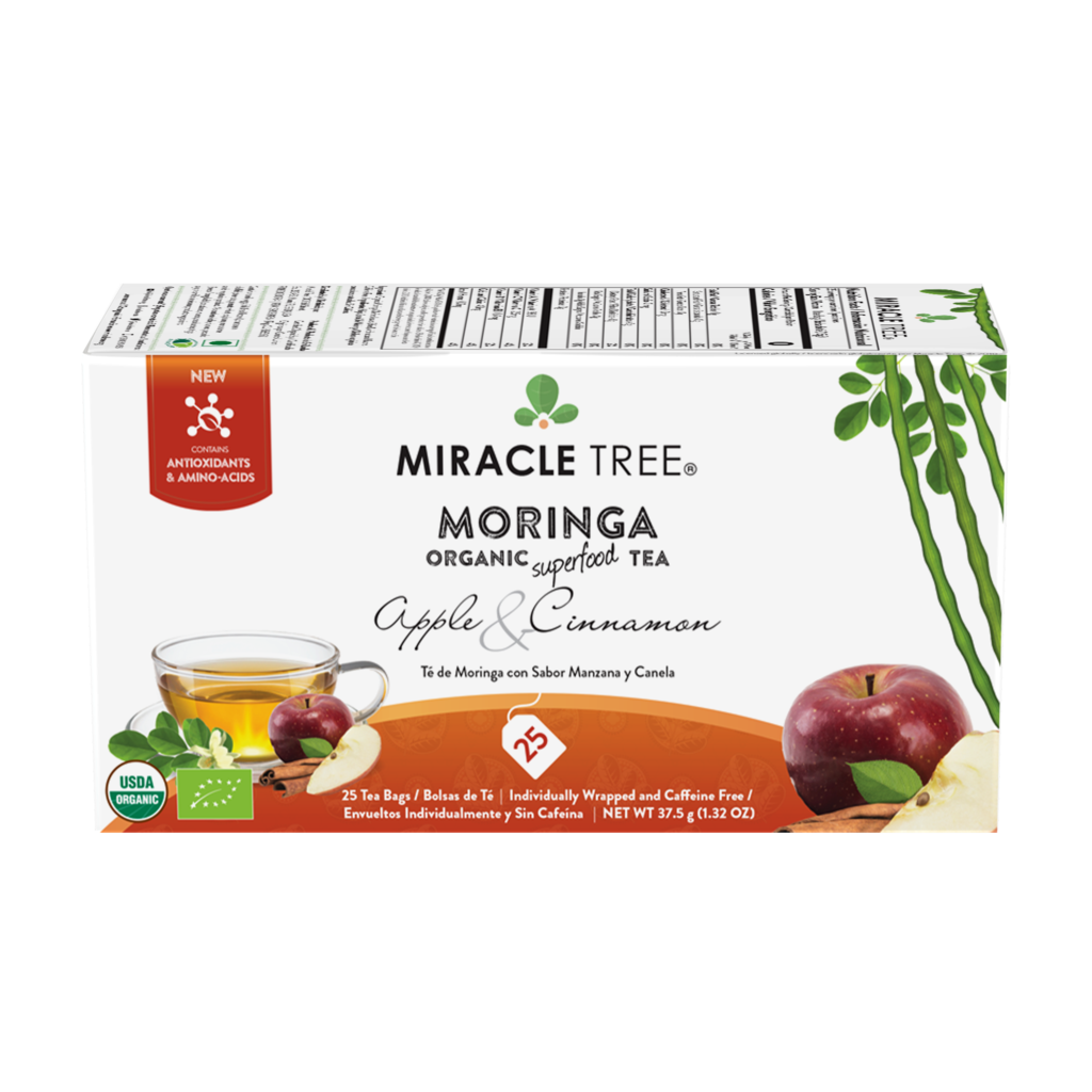 Organic Moringa Tea – Apple & Cinnamon Superfood Infusion