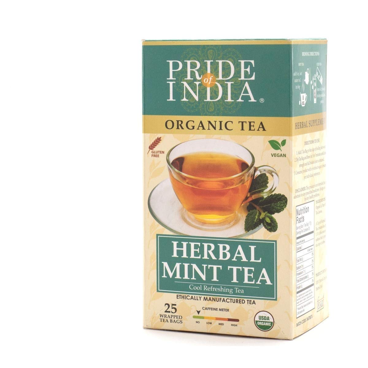 Pride of India Organic Mint Tea – Pure Refreshment in Every Sip
