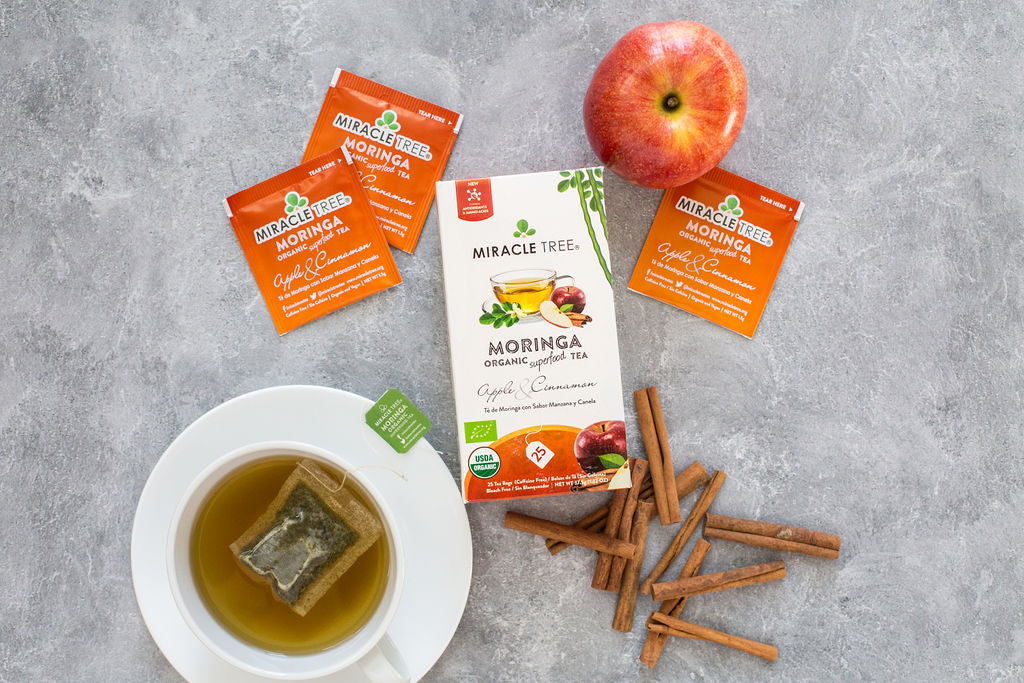 Organic Moringa Tea – Apple & Cinnamon Superfood Infusion